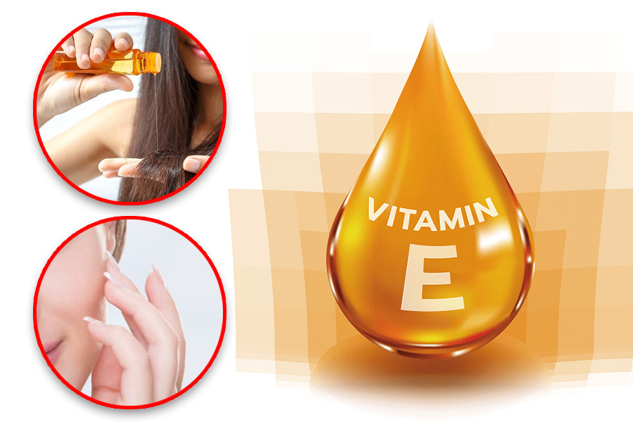 How to use vitamin E to improve skin and hair. Graphics: Tuan Anh.