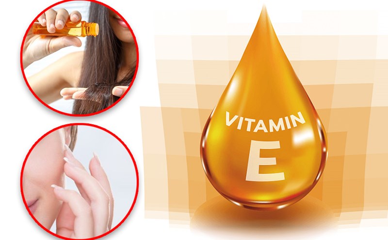 How to use vitamin E to improve skin and hair. Graphics: Tuan Anh.