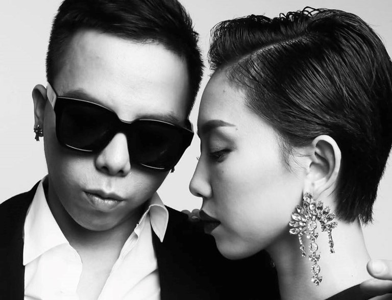 Toc Tien - Hoang Touliver couple. Photo: Facebook character