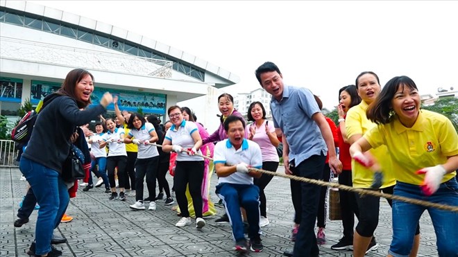 2021 Cultural and Sports Festival of union members and workers of Long Bien district. Photo: CDQ