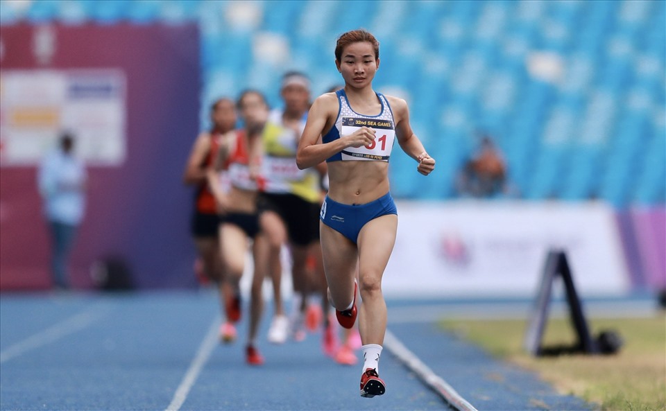 Nguyen Thi Oanh of the Vietnam Athletics Team. Photo: Thanh Vu