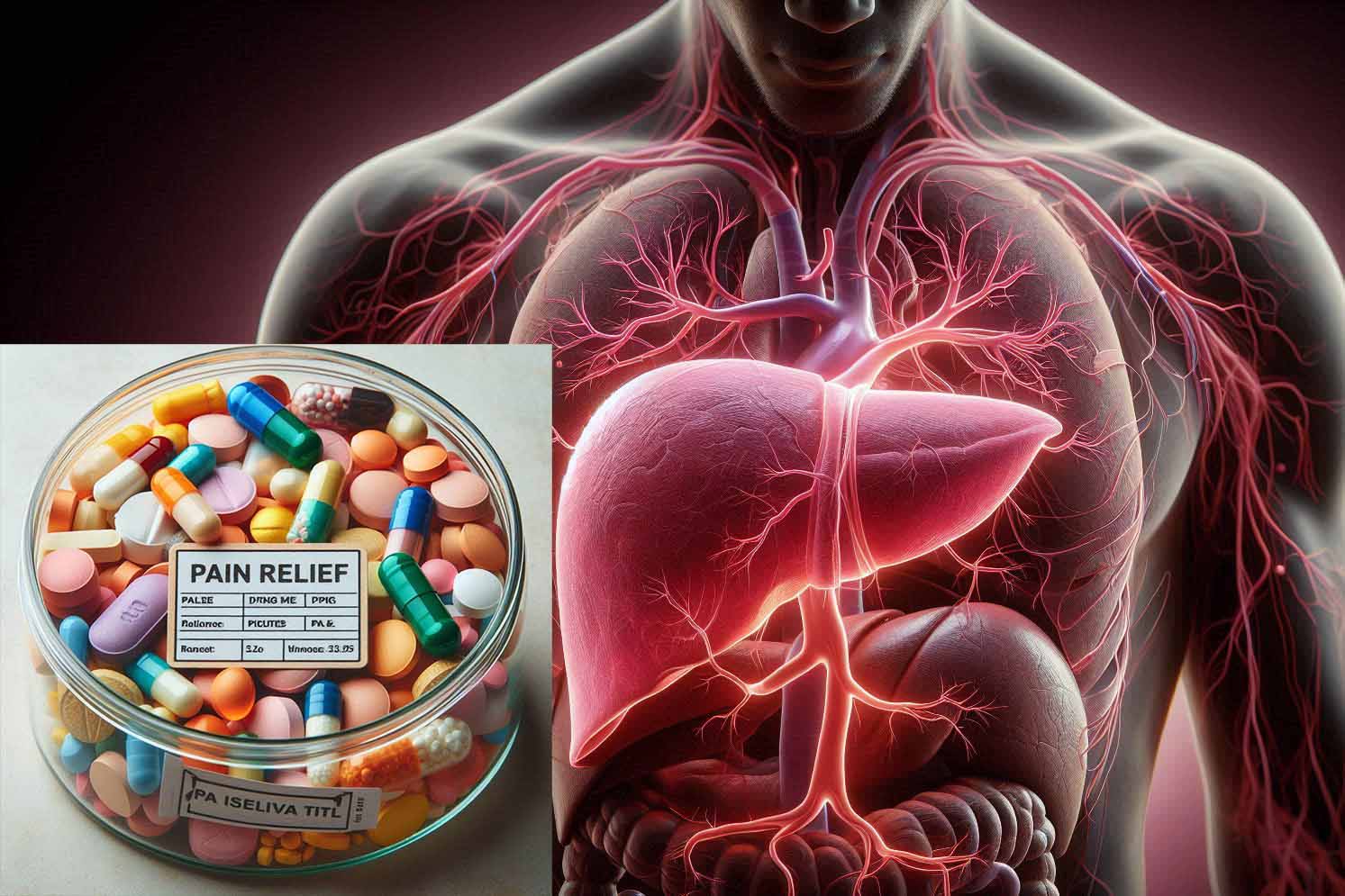 Overuse of painkillers can cause many problems for liver health. Photo - AI: Ngoc Thuy