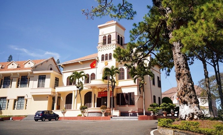 Goc trung tam thi tran Di Linh o huyen Di Linh, tinh Lam Dong thu hut nhieu khach du lich den tham quan. Anh: Phan Tuan