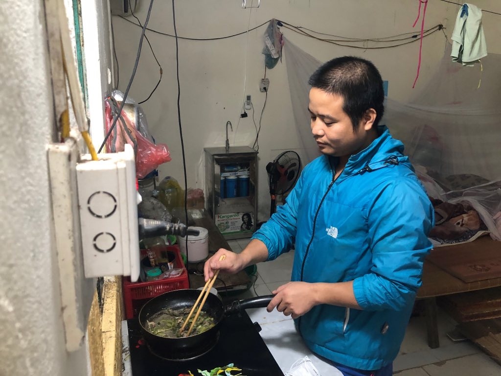 Many workers still have to rent rooms in dilapidated houses, not daring to dream of social housing. Photo: Bao Han