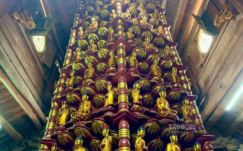 National treasure, Nine-Piece Lotus Tower, Ngo Ngo Cave Pagoda (Tien Tien Commune, Hai Duong City). Photo: Luong Ha