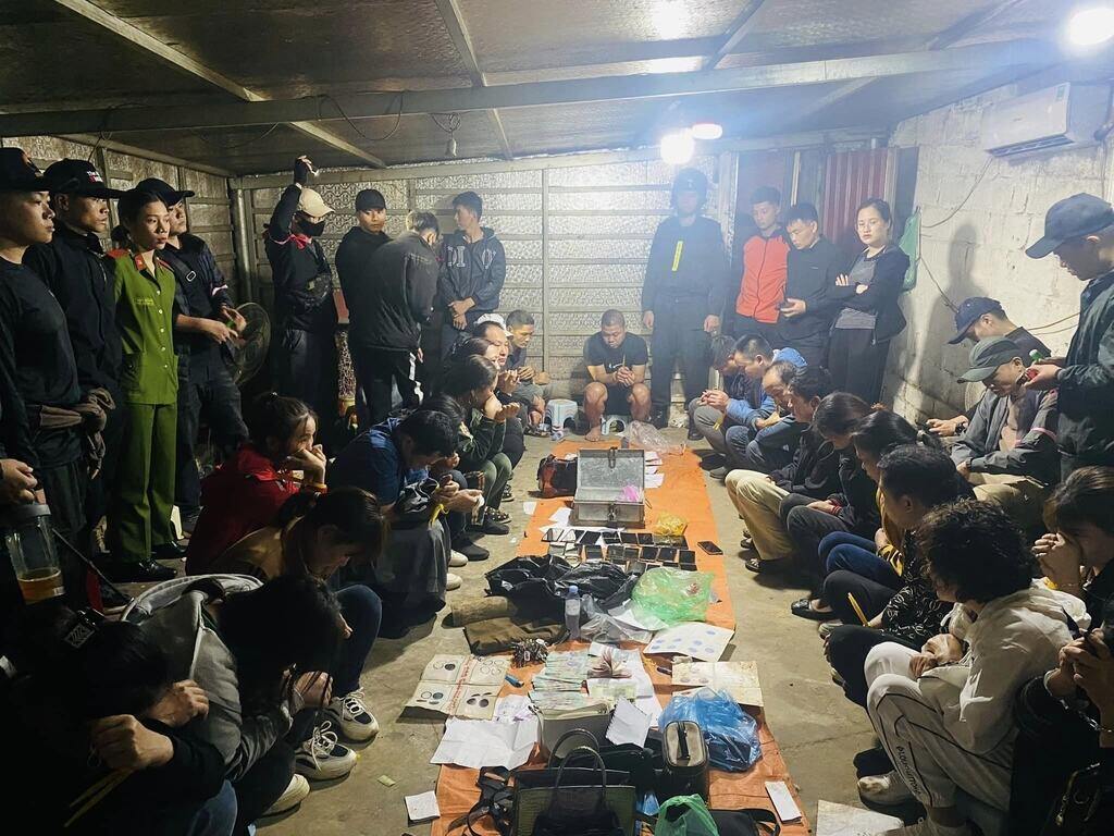 Large-scale gambling case in Lang Son was busted. Photo: Hoang Tho