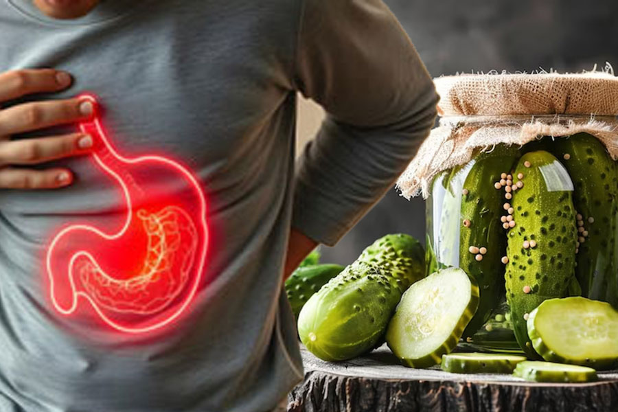Pickle juice can relieve acid reflux. Graphics: Thien Nhan