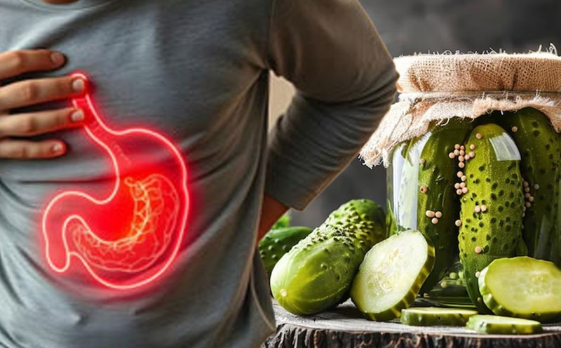 Pickle juice can relieve acid reflux. Graphics: Thien Nhan