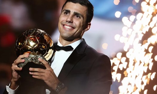 Rodri hoàn toàn xứng đáng với danh hiệu Quả bóng Vàng 2024. Ảnh: AFP