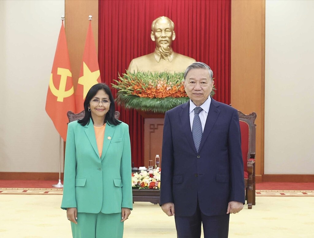 General Secretary To Lam highly appreciated the important achievements that Venezuela has made in recent times. Photo: VNA