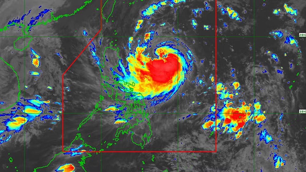 Anh ve tinh chup bao Kong-rey. Anh: PAGASA