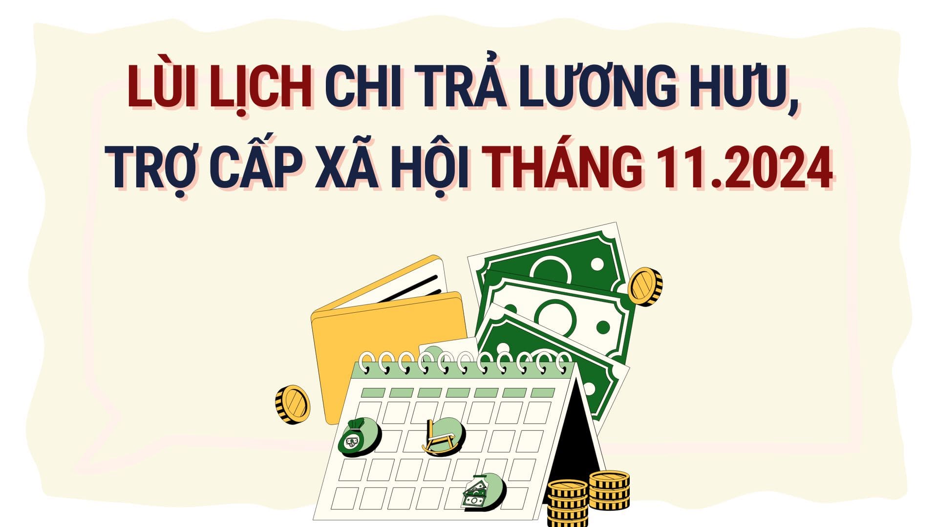 The pension payment schedule for November 2024 in Ho Chi Minh City has been postponed. Graphics: Hoang Le