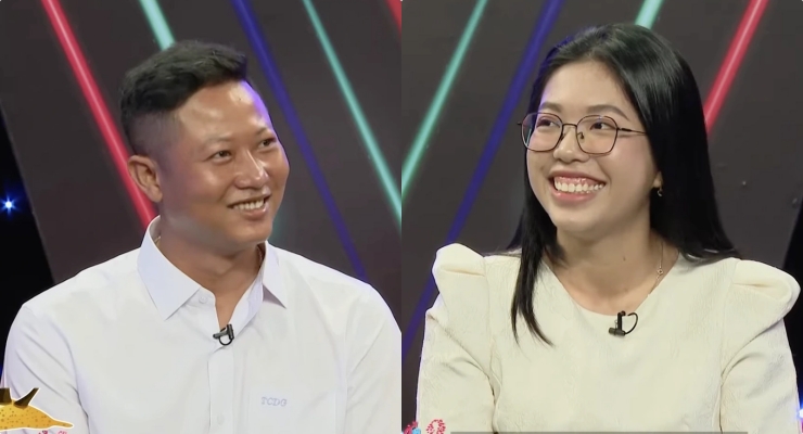 Cặp đôi tại chương trình "Bạn muốn hẹn hò". Ảnh: NSX.