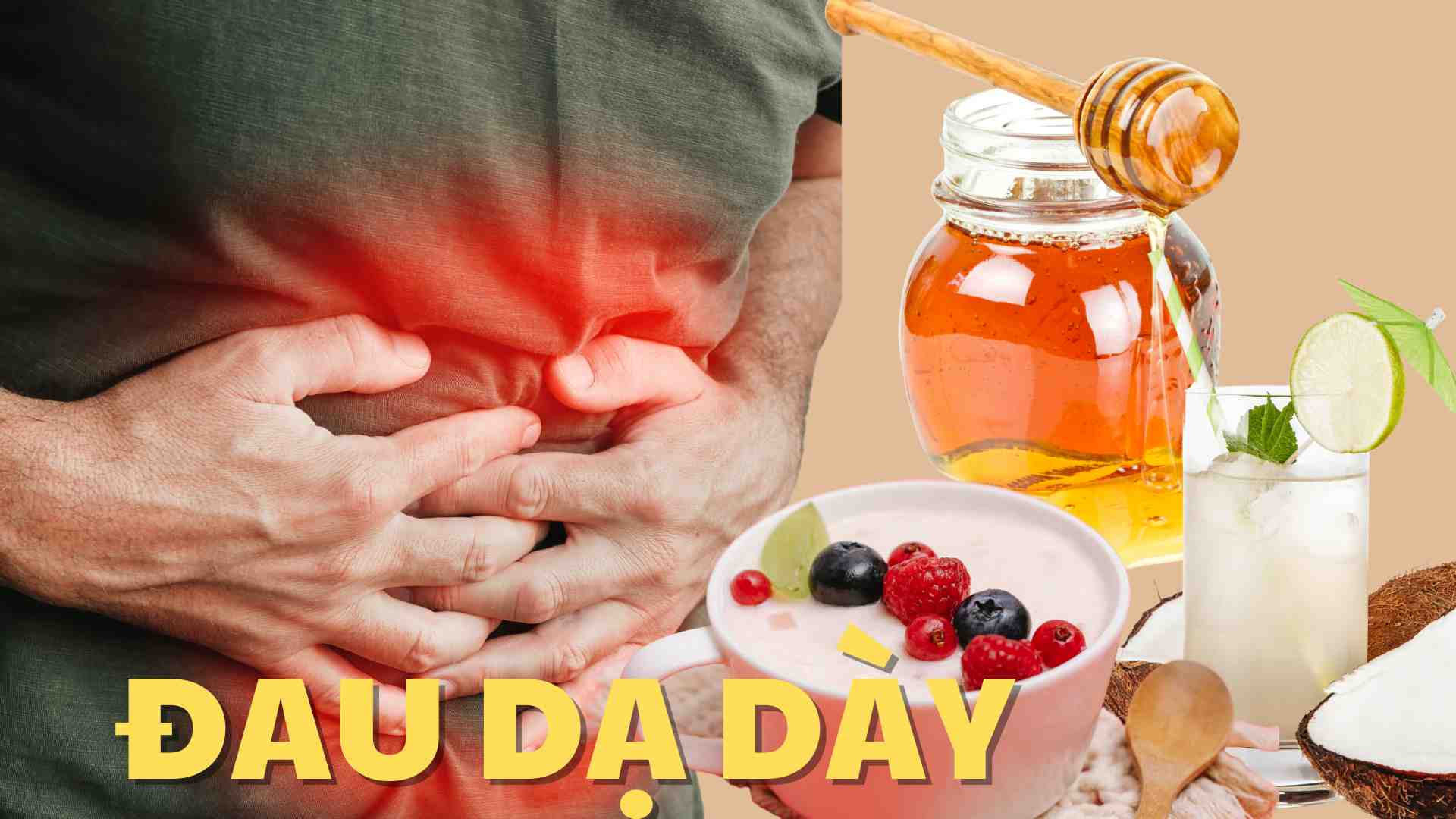 Natural remedies help reduce gastritis effectively. Graphic photo: Tue Nhi