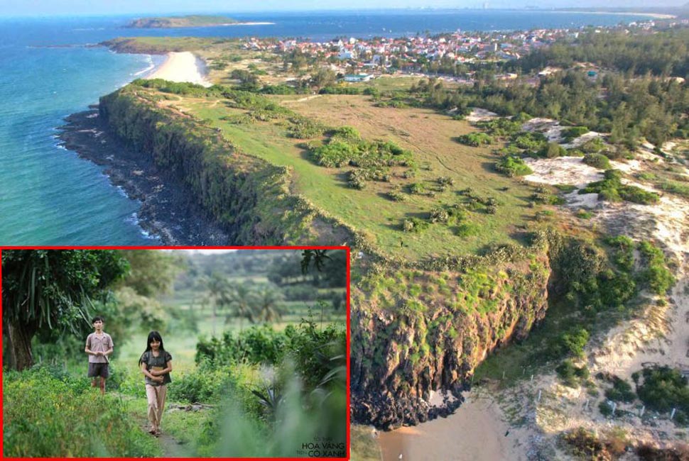 The film set of the movie "I see yellow flowers on green grass" in Bai Xep area (Tuy An district, Phu Yen) will temporarily stop receiving visitors from the beginning of October 2024. Photo: Minh Hang