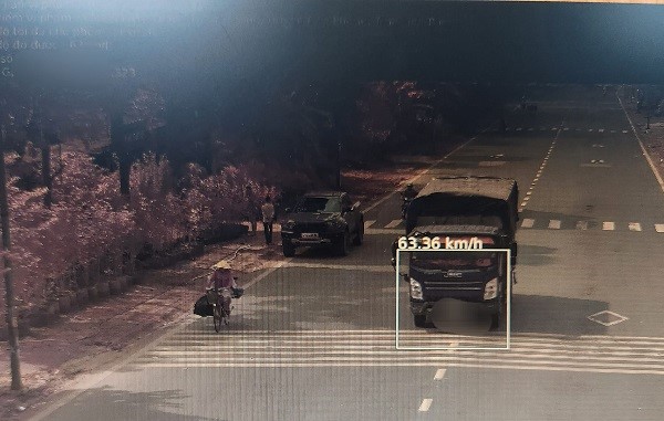 Vehicle was fined in Hoa Binh.