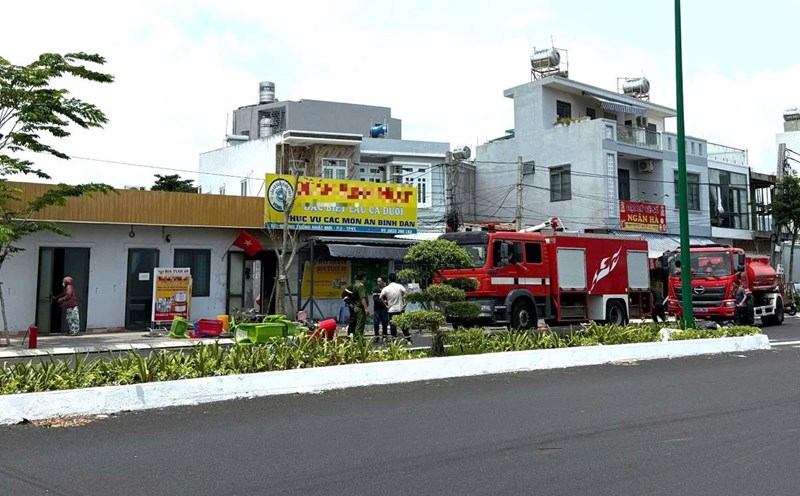 Authorities quickly and successfully controlled the fire. Photo: Thanh An