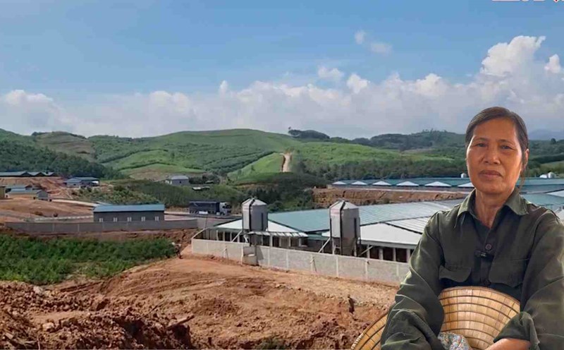 The pig farm of Rutech Livestock Joint Stock Company has caused pollution, causing anger among people in Lam Ca commune, Dinh Lap district, Lang Son province for many months. Photo: Khanh Linh