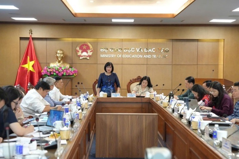 Kiểm tra công tác thi hành pháp luật về xử lý vi phạm hành chính tại Bộ Giáo dục và Đào tạo. Ảnh: Bộ Tư pháp