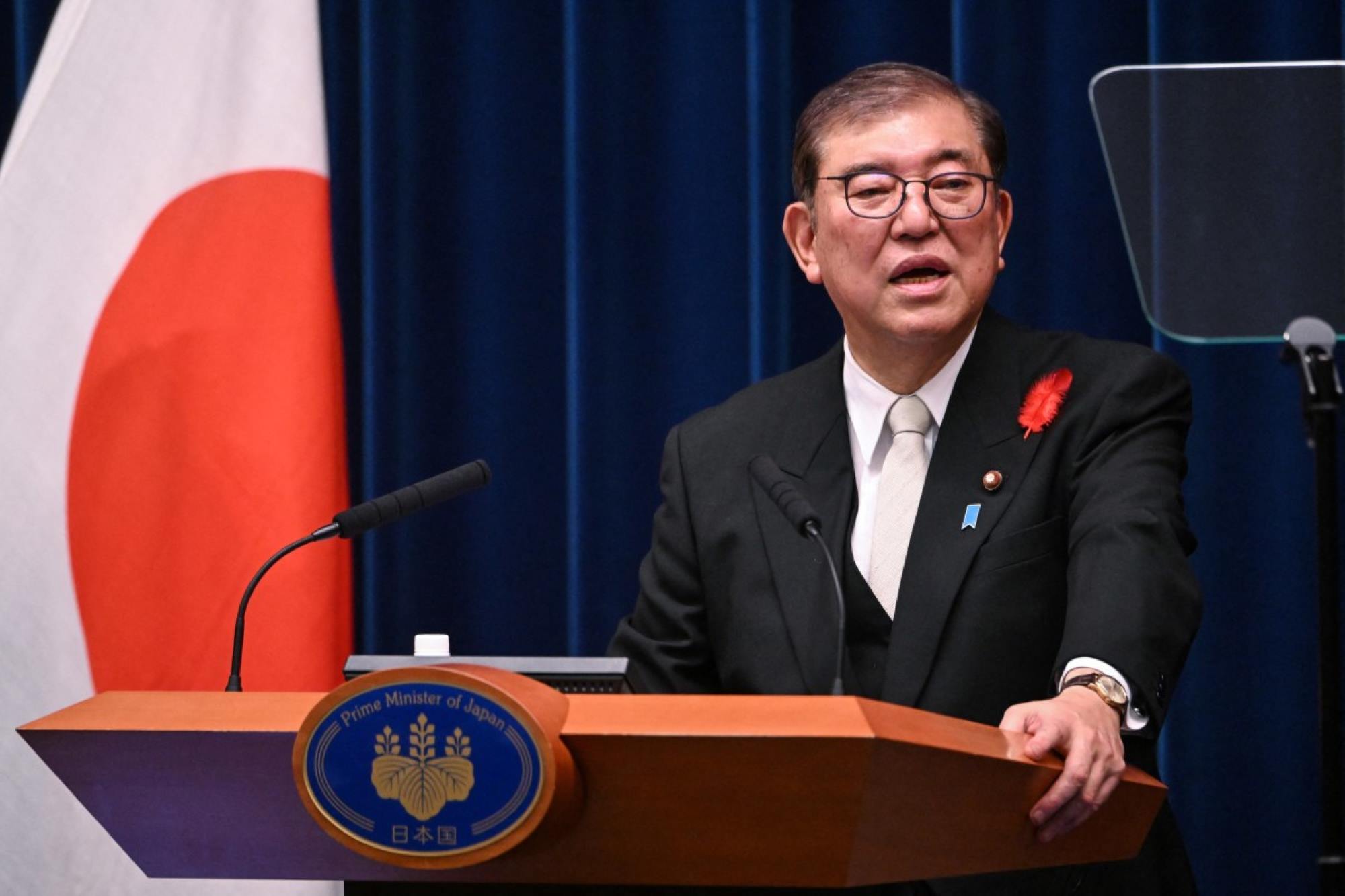 New Japanese Prime Minister Shigeru Ishiba speaks in Tokyo on October 1, 2024. Photo: AFP