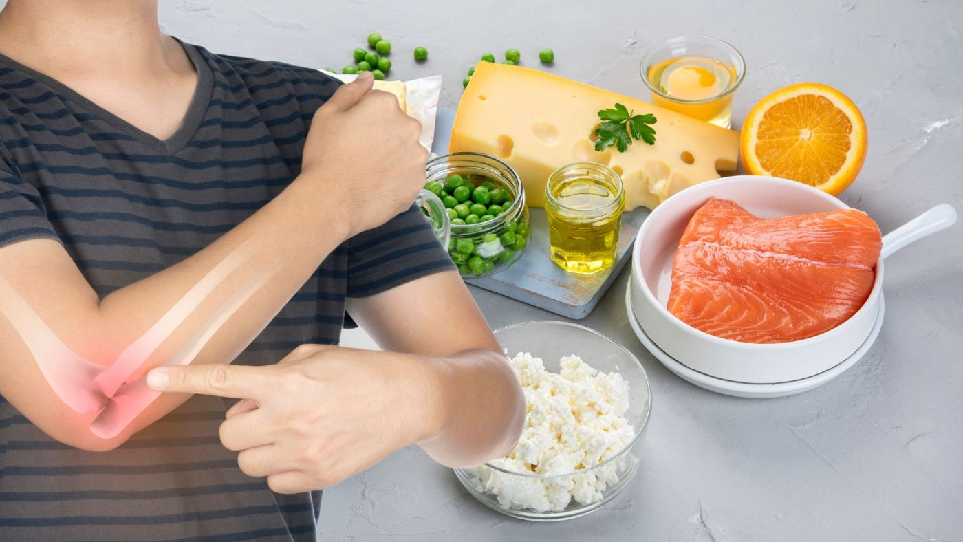 Enjoy a breakfast rich in calcium and vitamin D to help strengthen bones. Graphics: Thanh Thanh