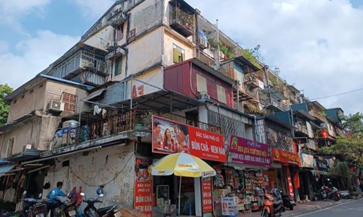 Một góc khu nhà tập thể Thành Công (quận Ba Đình, Hà Nội). Ảnh: Thu Giang