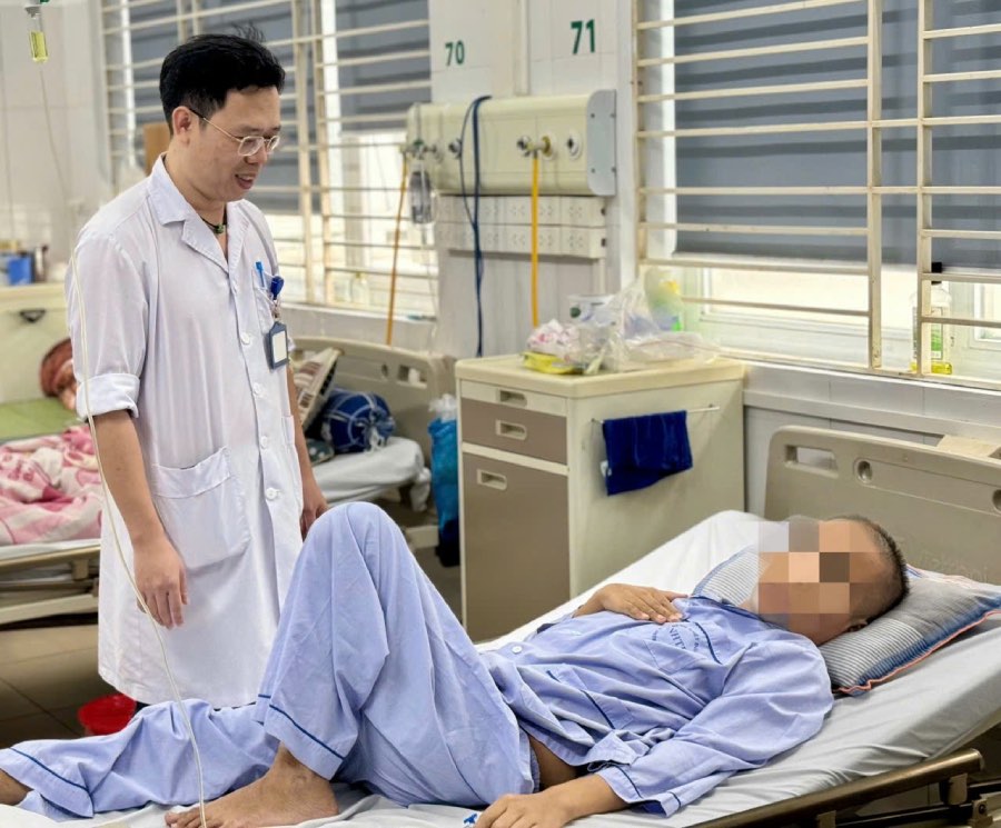 The patient has overcome the most critical stage of septic shock. Photo: BVCC