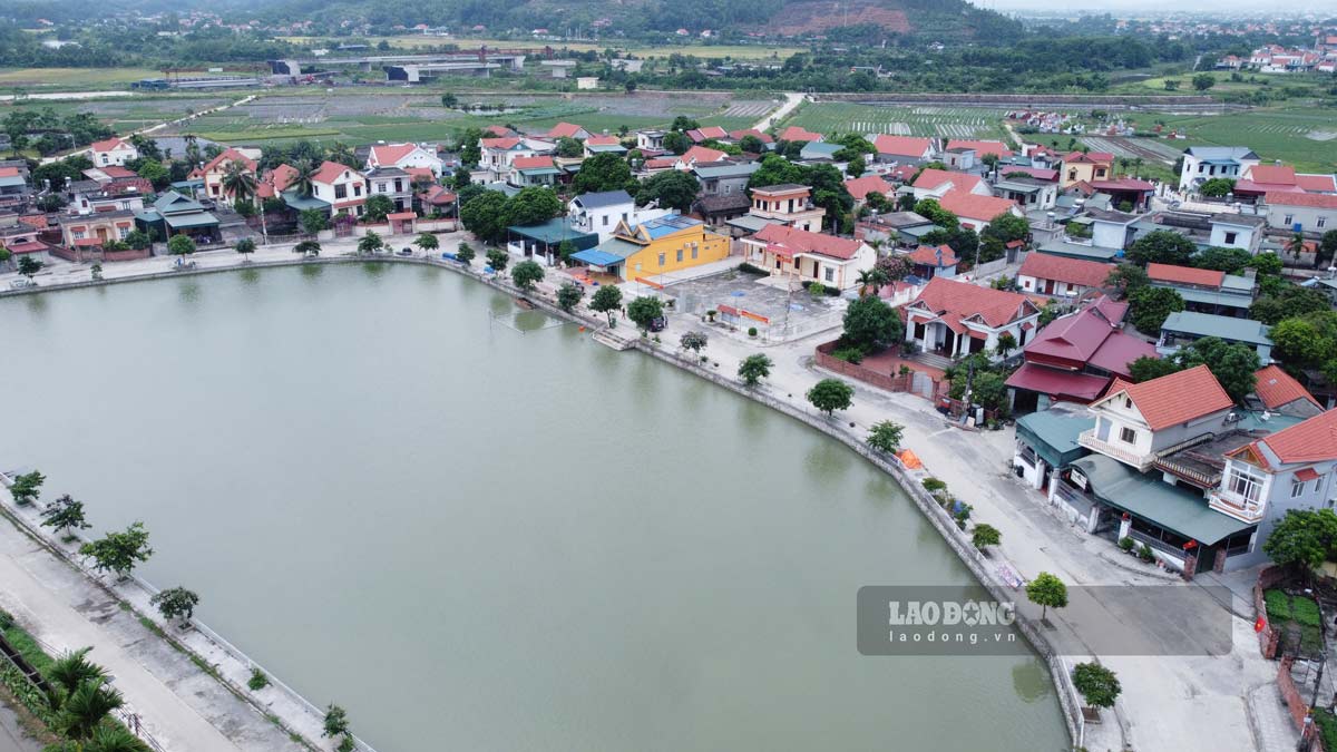 Panoramic view of Binh Luc Ha area, Hong Phong ward, Dong Trieu town, Quang Ninh province, which has just been renovated. Photo: Doan Hung