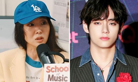 Min Hee Jin gây tranh cãi khi nhắc đến V BTS. Ảnh: Naver