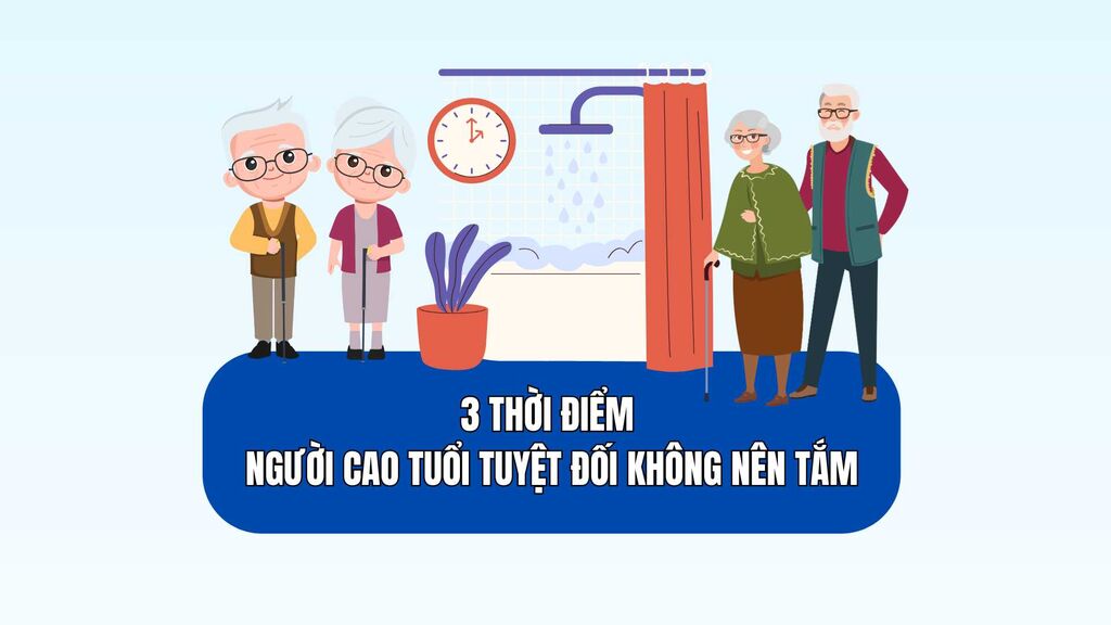 3 times when the elderly should absolutely not bathe