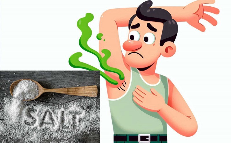 Using salt to deodorize underarms can cause allergic reactions on the skin. Photo - AI: Ngoc Thuy