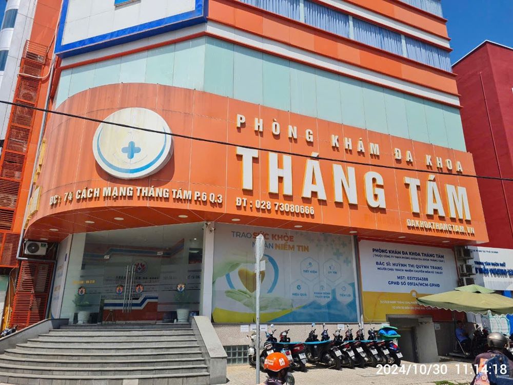 The General Clinic of the August General Clinic Company Limited (74 Cach Mang Thang Tam, District 3) re-enacted "faking illnesses to extort money". Photo: Provided by the Ho Chi Minh City Department of Health