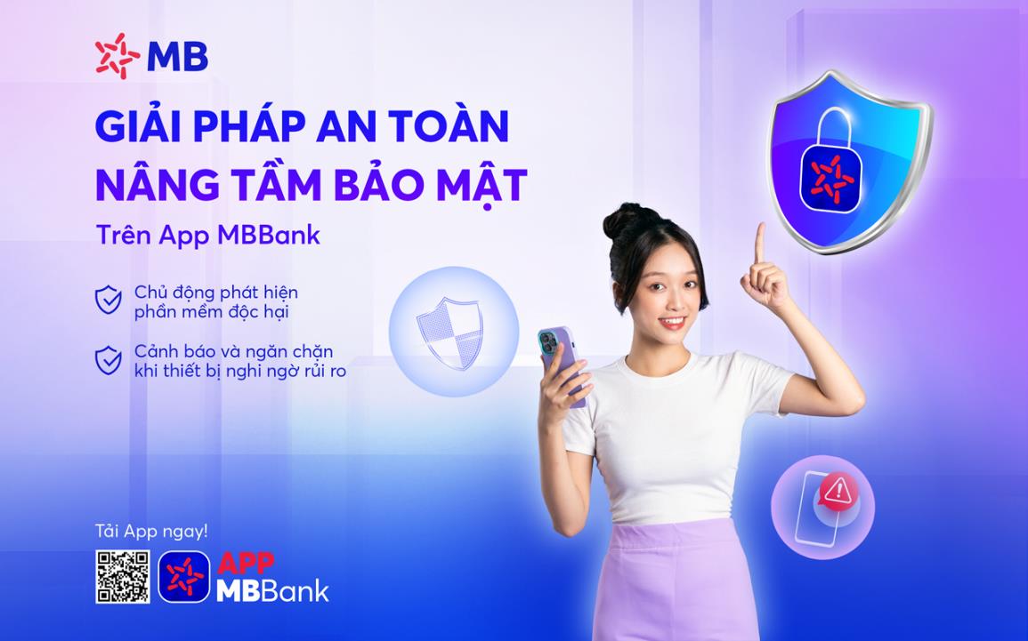 Bo giai phap phat hien phan mem doc hai chiem quyen dien thoai tren App MBBank. Anh: MBBank