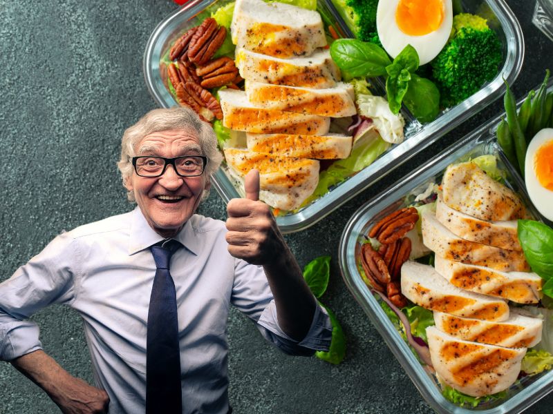 People aged 70 should have a healthy diet containing calcium to be good for bones and avoid stroke. Graphics: Ha May