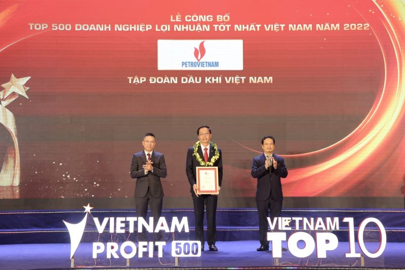 Petrovietnam 6 lan dan dau Top 500 Doanh nghiep loi nhuan tot nhat Viet Nam. Anh: PVN 