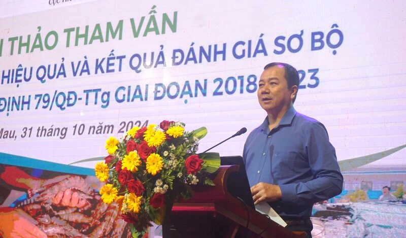 Director of the Department of Fisheries Tran Dinh Luan said shrimp exports will be favorable in the last months of the year. Photo: Nhat Ho