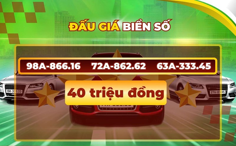 The price of the most expensive license plates dropped in the session on October 31