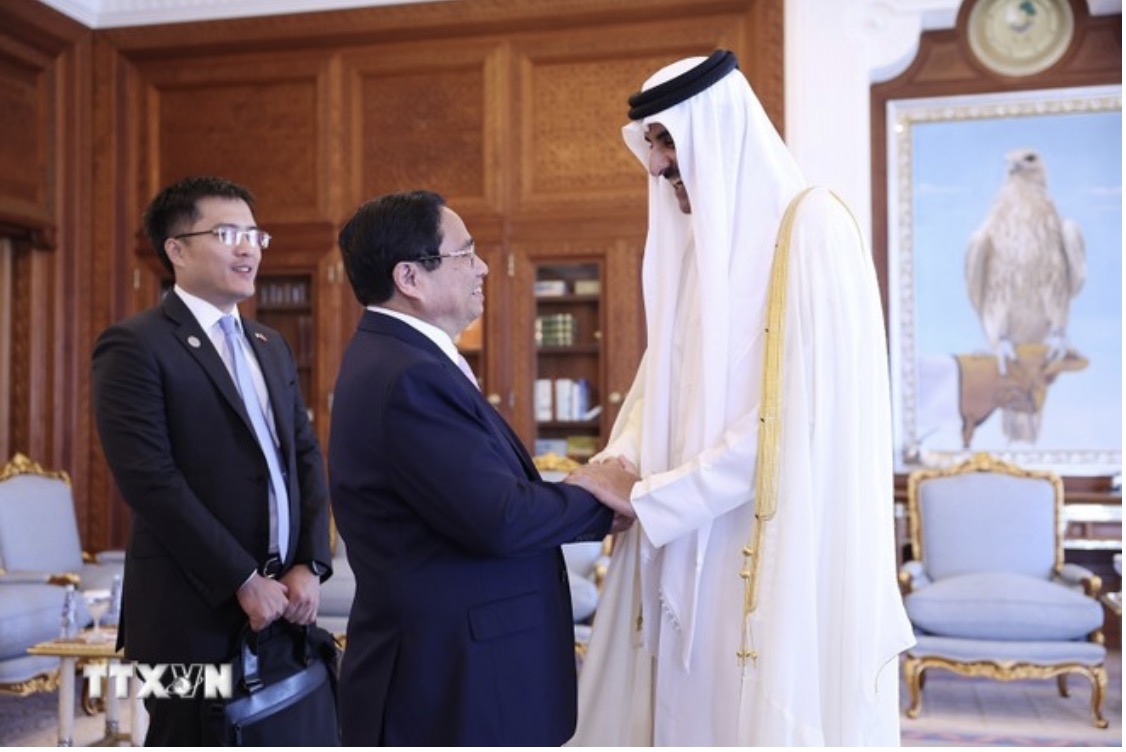 The Emir of Qatar affirmed that his country is ready to further increase investment in Vietnam in the coming time. Photo: VNA