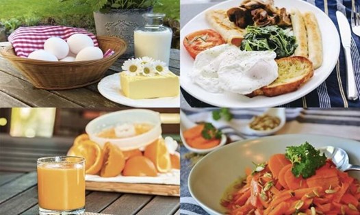 Ăn sáng lành mạnh có thể giúp bảo vệ và hỗ trợ chức năng của gan và thận hiệu quả. Ảnh đồ họa: Hạ Mây.