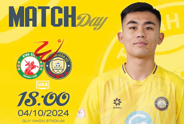 Thanh Hoa Club will play away against Binh Dinh in round 4 of V.League. Photo: THFC