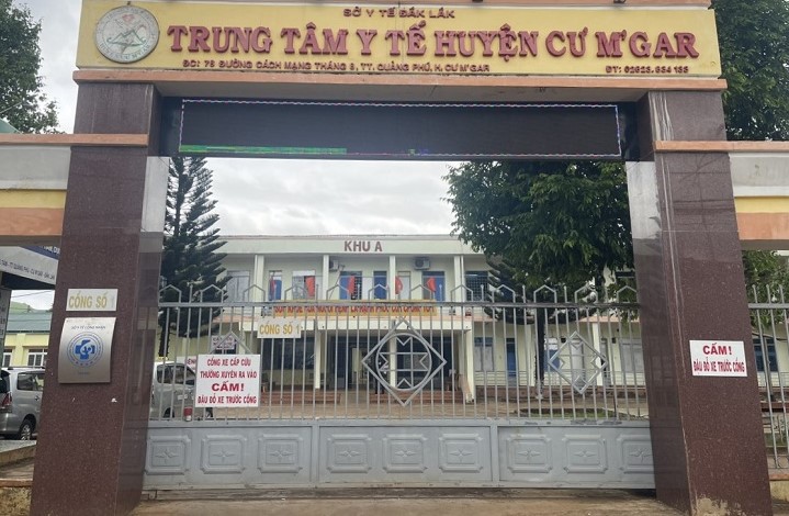 Trung tâm Y tế huyện Cư M'gar, tỉnh Đắk Lắk. Ảnh: Bảo Trung
