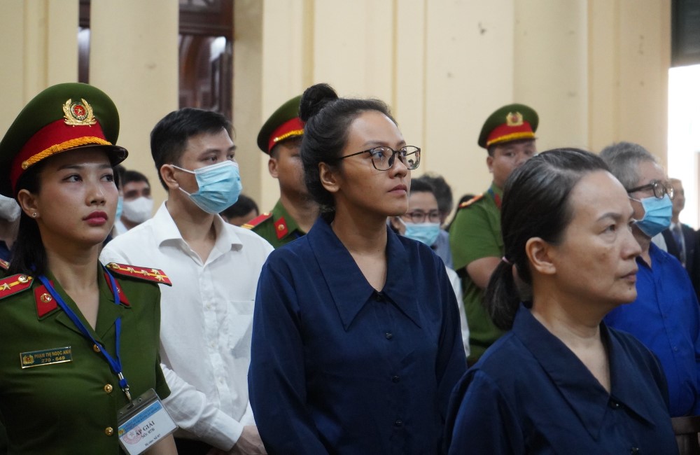 Bị cáo Trương Huệ Vân (cháu ruột Trương Mỹ Lan)