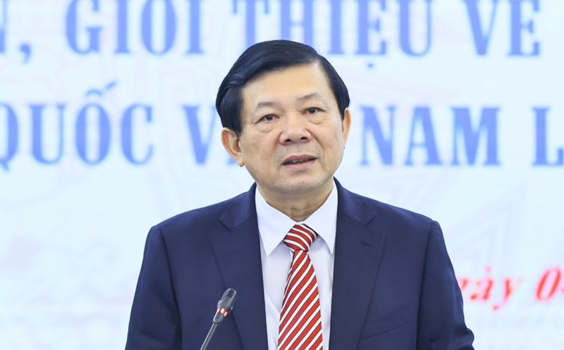 Vice Chairman of the Central Committee of the Vietnam Fatherland Front Nguyen Huu Dung emphasized new points for the 10th Congress of the Vietnam Fatherland Front. Photo: Pham Dong
