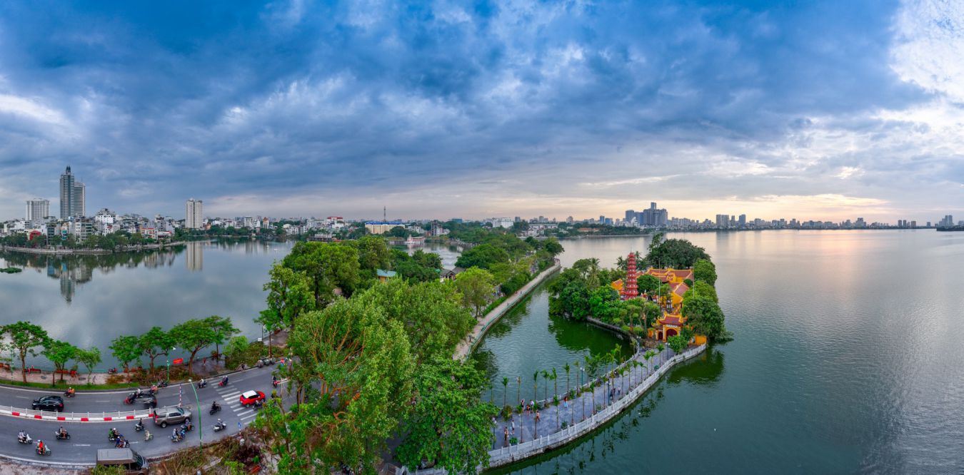 Một góc TP Hà Nội nhìn từ trên cao. Ảnh: Nguyễn Khánh Vũ Khoa