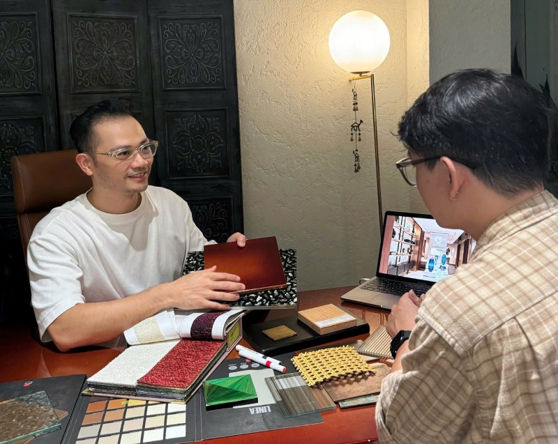 Doanh nhân, kiến trúc sư Trần Anh Cường - Chủ tịch Vietnam Interior. Ảnh Tùng Thu