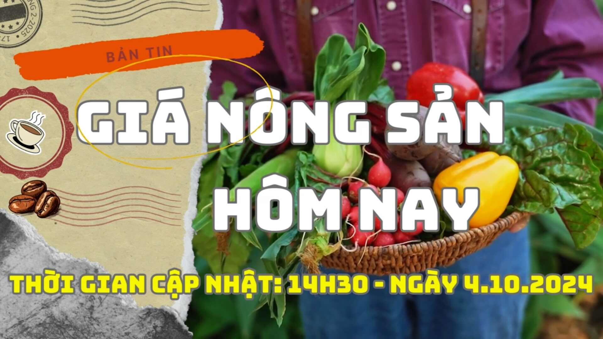 Today's Agricultural Prices 4.10: Pepper and coffee prices decrease simultaneously