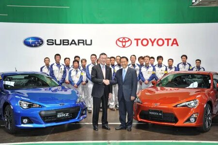 Toyota va Subaru da tung hop tac phat trien mau xe the thao da dung (SUV) chay dien vao thang 5.2022. Anh: Carscoops