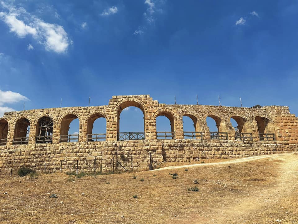 Part of the vaulted wall of the Hippodrome at the ancient site of Jerash, a peaceful ancient city dating back more than 6,500 years in Jordan. Photo: Phuong Hang