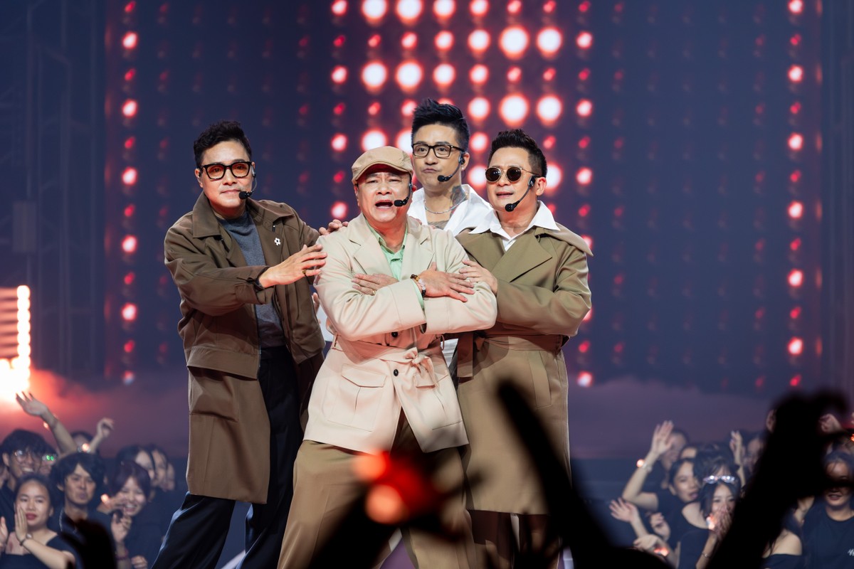 Tuấn Hưng, Bằng Kiều tại Anh trai vượt ngàn chông gai. Ảnh: Nhà sản xuất