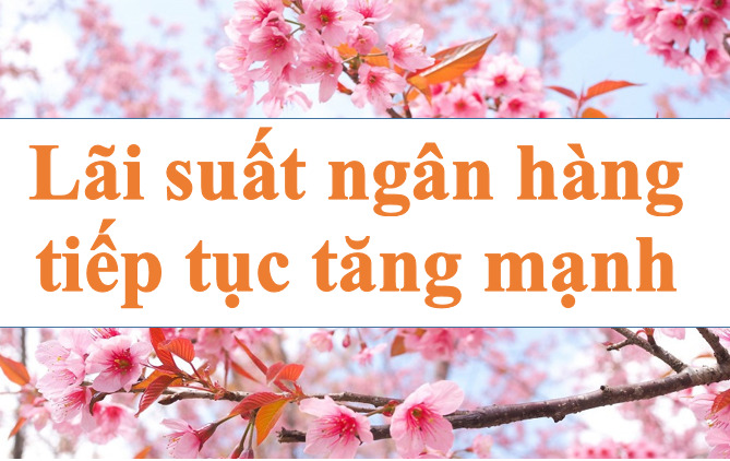 Lãi suất ngân hàng tiếp tục tăng mạnh. Ảnh minh họa: Hà Vy